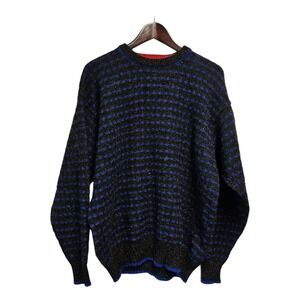 Vintage Cooper & Roe Wool Sweater XL Made In United Kingdom England Pure